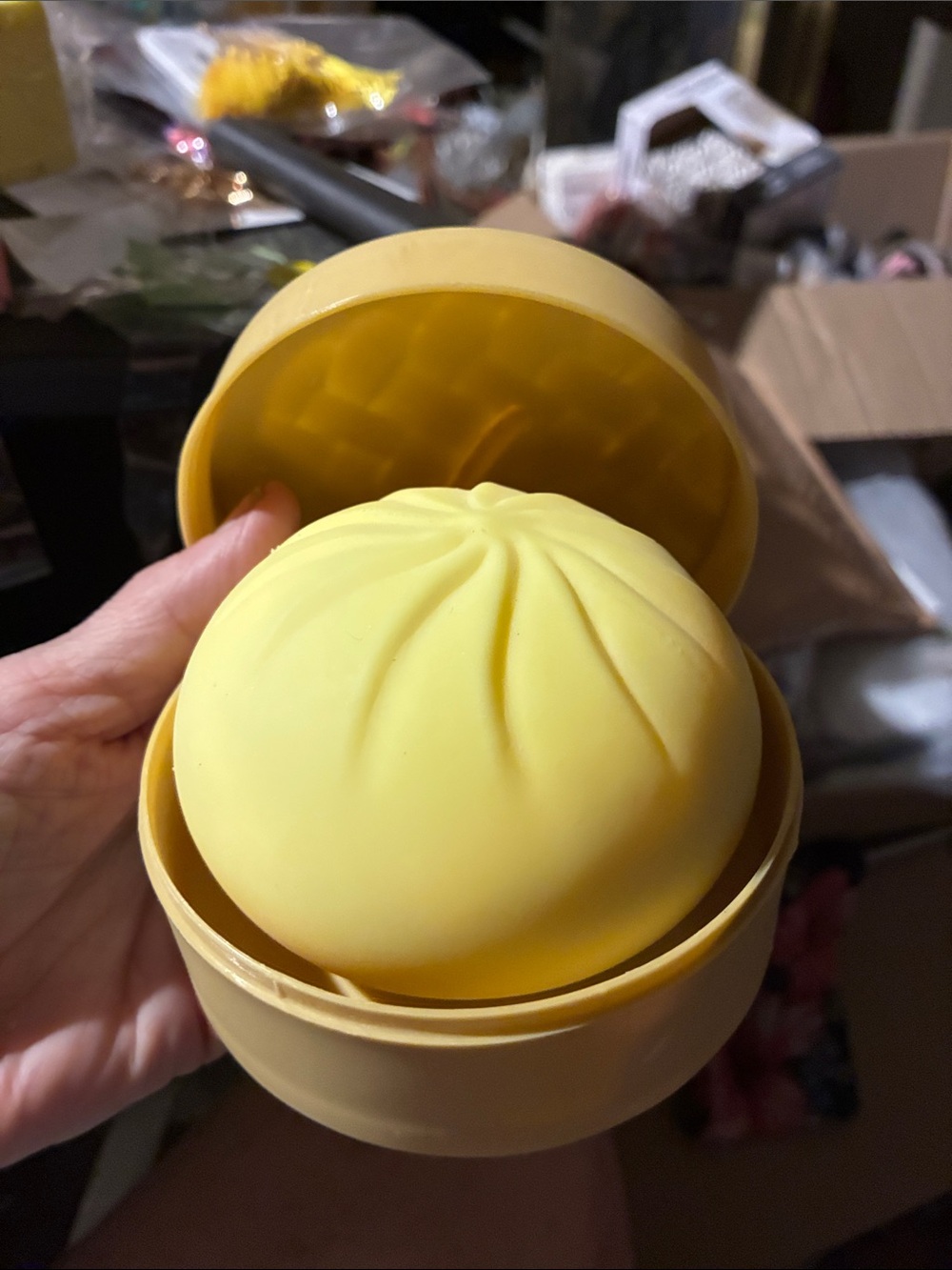 Yellow squishy steamed bun